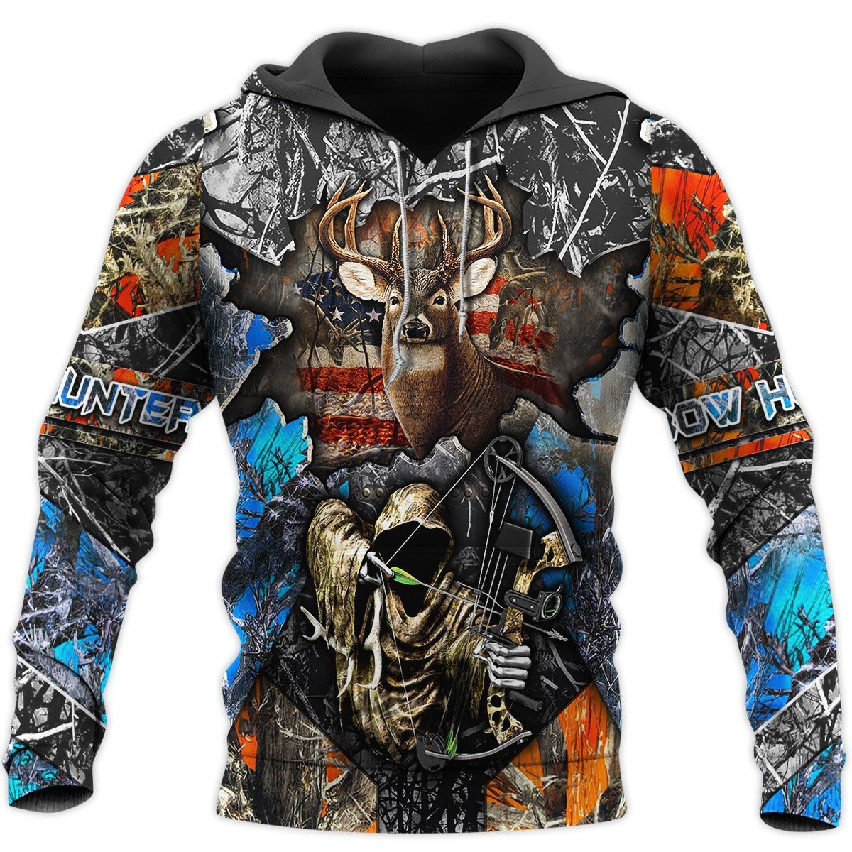 DEER HUNTING 2 QQ HOODIE | TDT152009A56TY