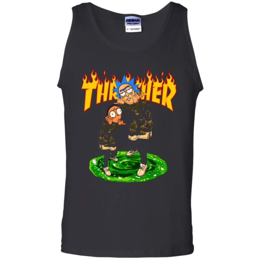 rick and morty thrasher t shirt Cotton Tank Top