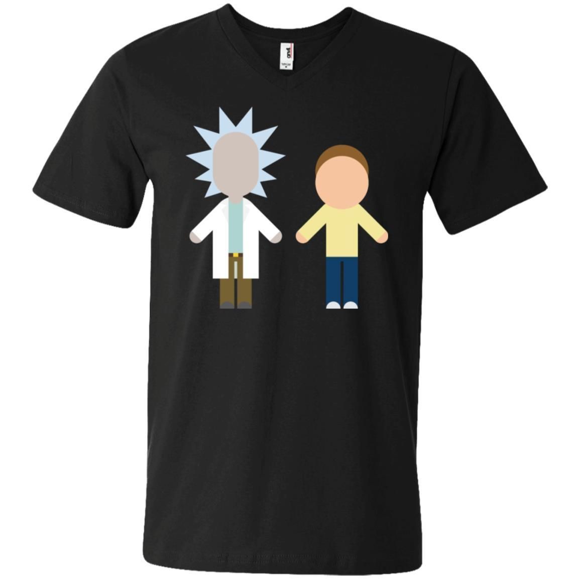 Rick And Morty Chibi Style Men V-Neck T-Shirt