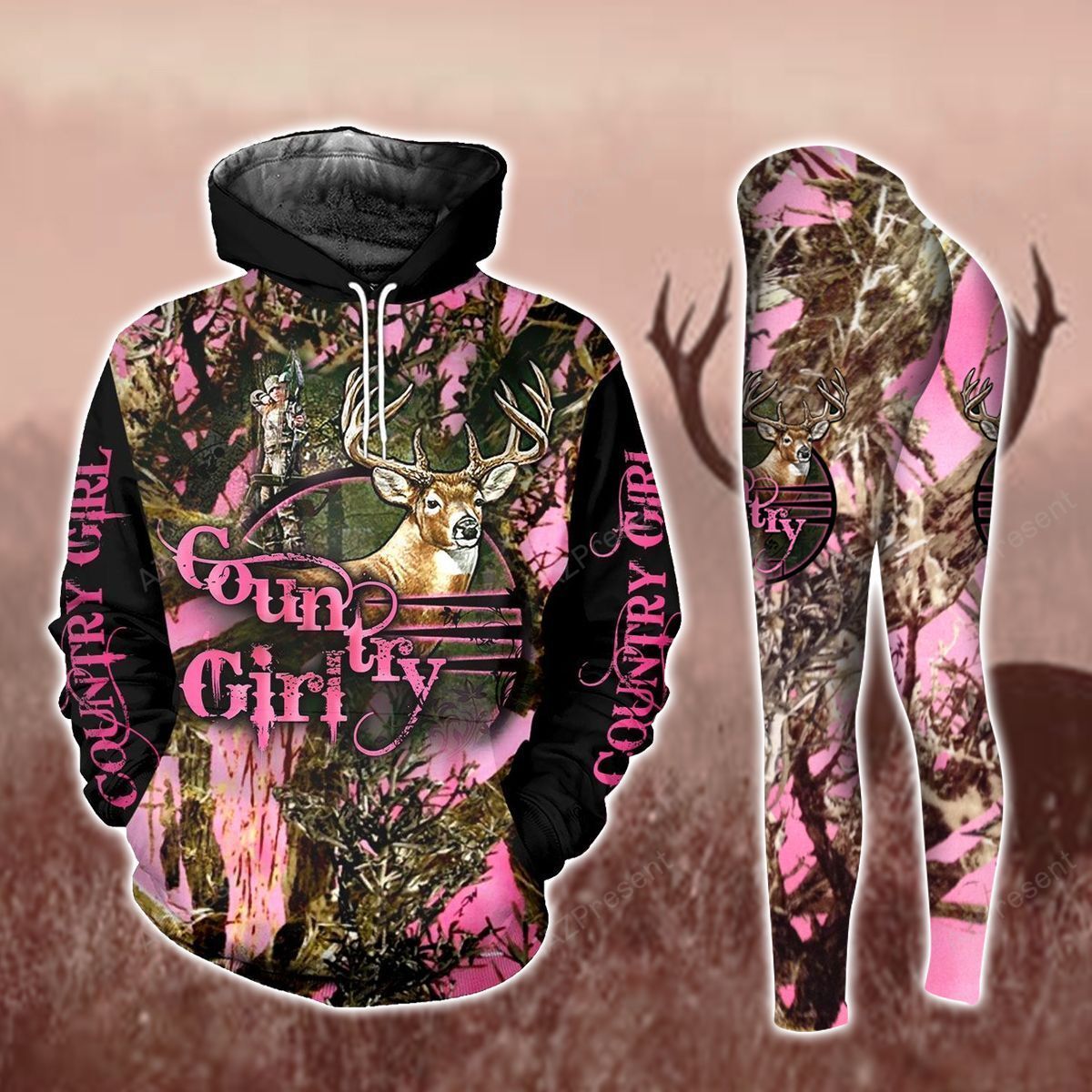 Deer Hunting LTA131147SA Hoodie Set