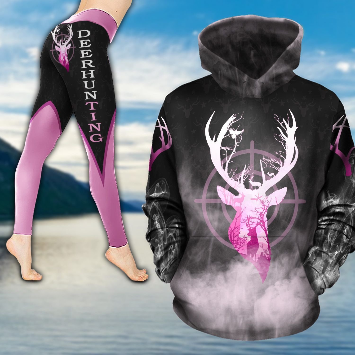 Deer Hunting Country Girl TC191106NH Legging And Hoodie Ultra Soft and Warm