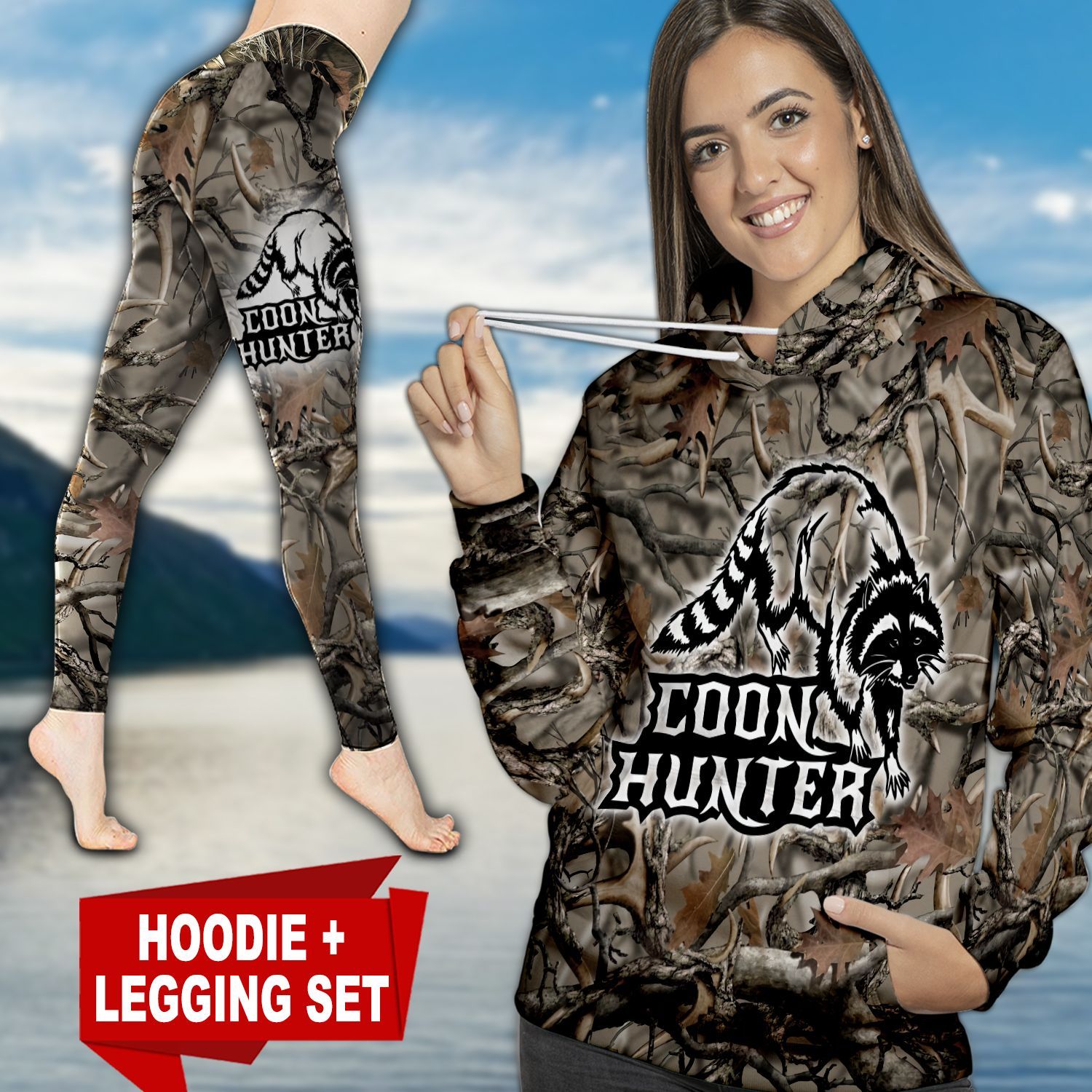 Coon Hunting Country Girl TC091123HD Legging And Hoodie Ultra Soft and Warm