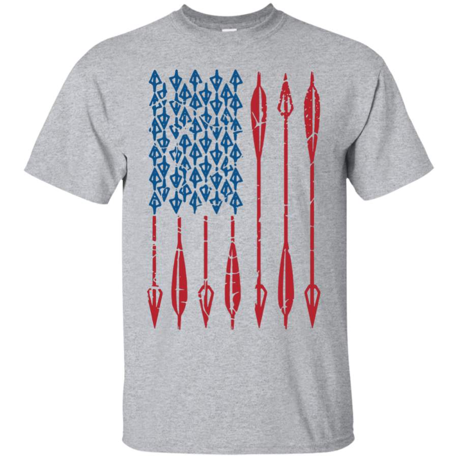 Archery USA American Flag Arrows Shirt ~ Hunting Bow Arrows Custom Ultra Cotton T-Shirt