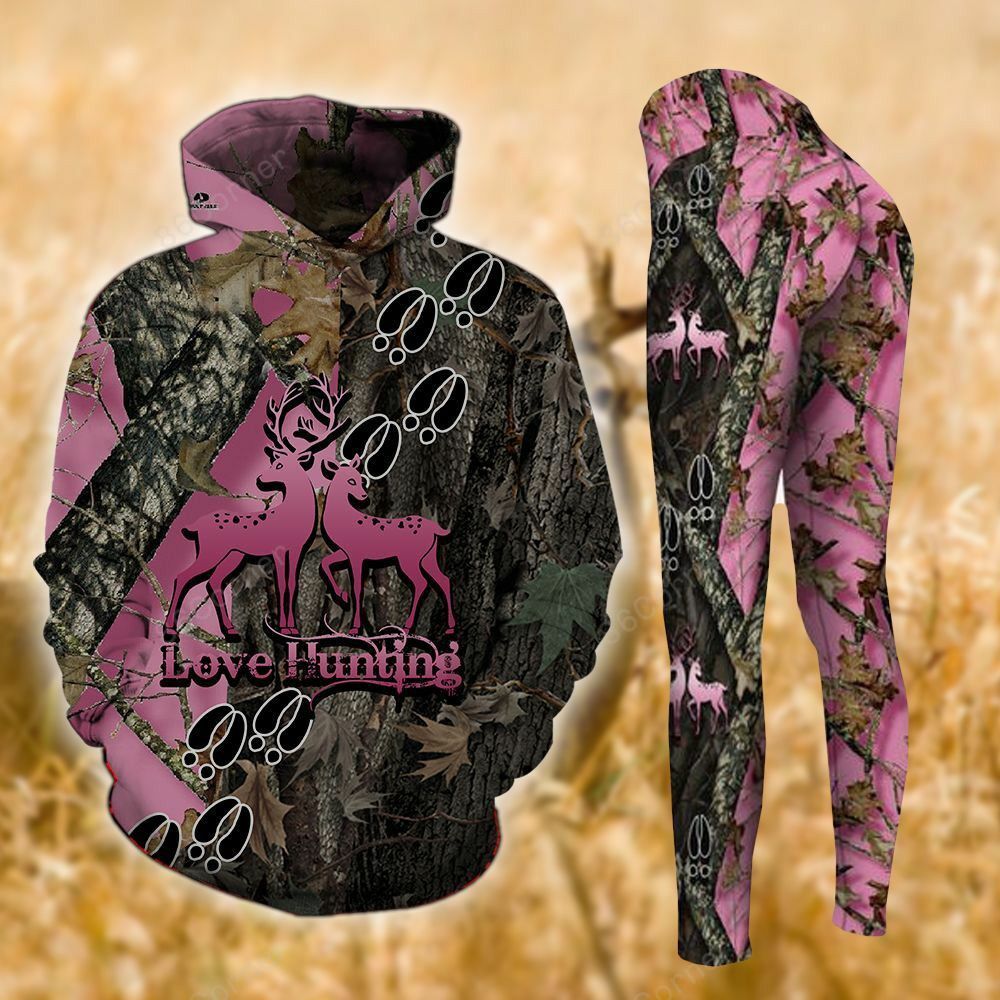 Deer Hunting TCCL041121 Legging And Hoodie Ultra Soft and Warm