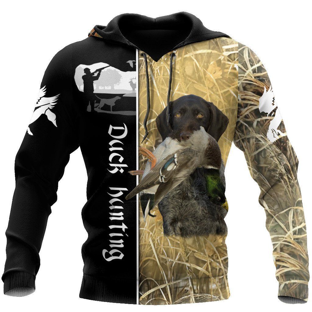 Duck Hunting Camouflage Cool 3D Printed Sublimation Hoodie Hooded Sweatshirt Comfy Soft And Warm For Men Women S to 5XL CTC1301535