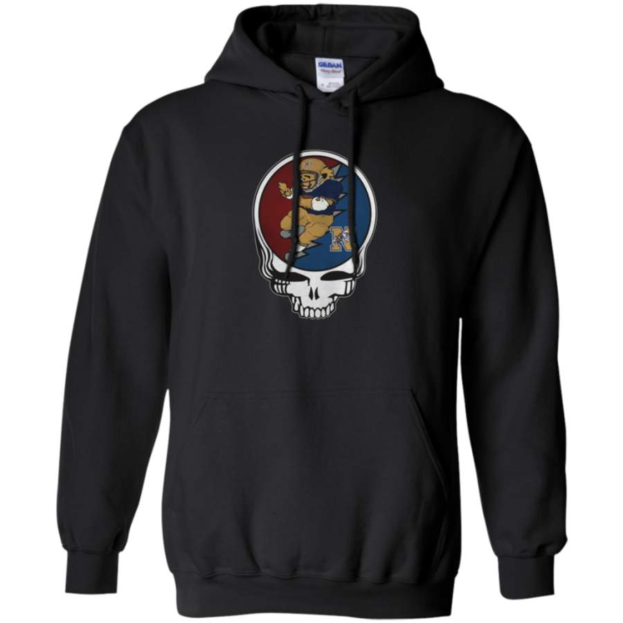 Gratefuldead Navy Midshipmen Football Pullover Hoodie