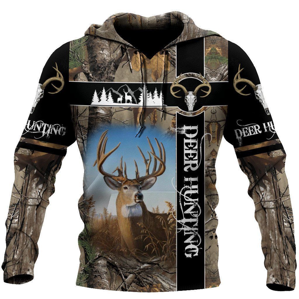 Deer Hunting Camouflage Fashion 3D Printed Sublimation Hoodie Hooded Sweatshirt Comfy Soft And Warm For Men Women S to 5XL CTC1301559