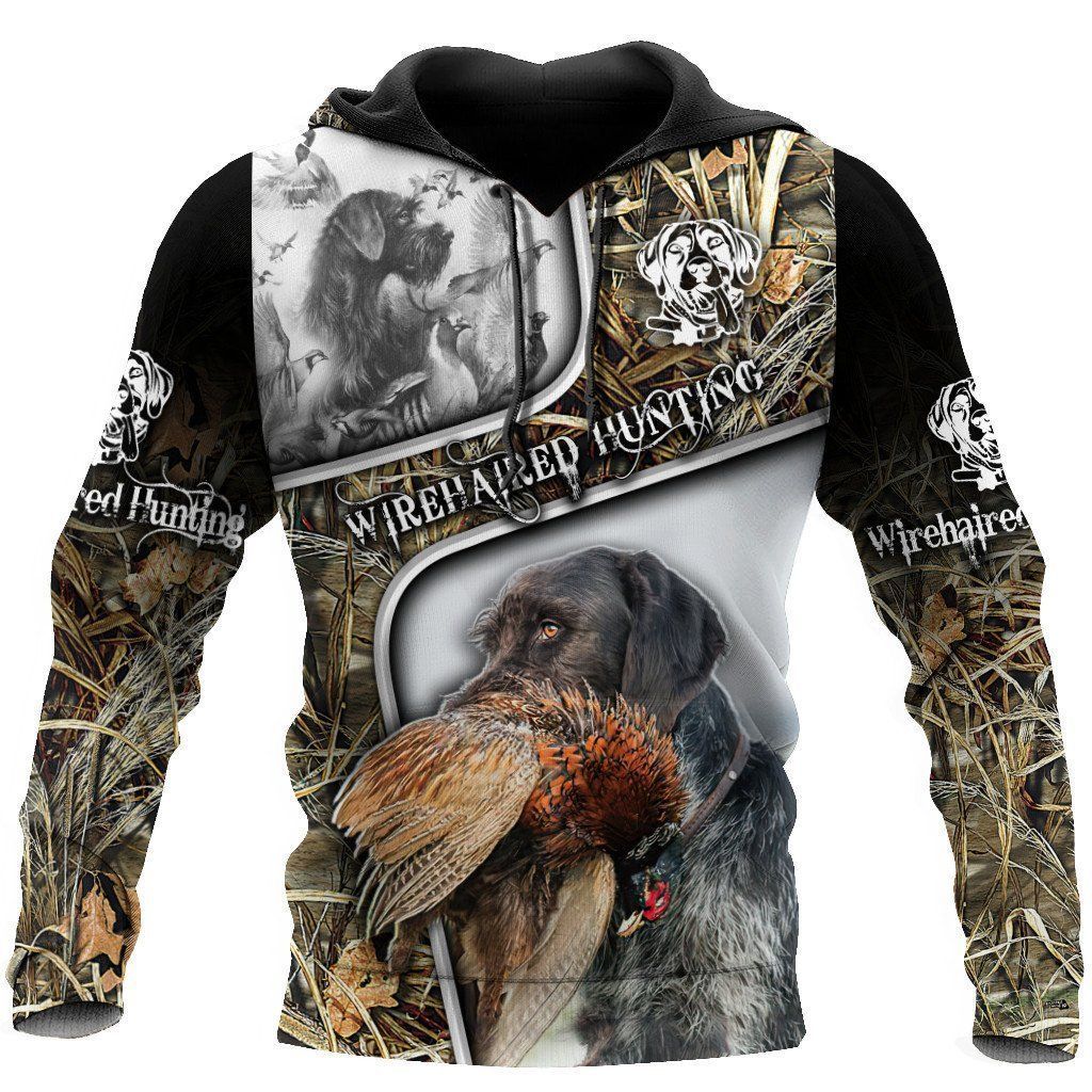 Labrador Hunting Camouflage Cool 3D Printed Sublimation Hoodie Hooded Sweatshirt Comfy Soft And Warm For Men Women S to 5XL CTC1301346