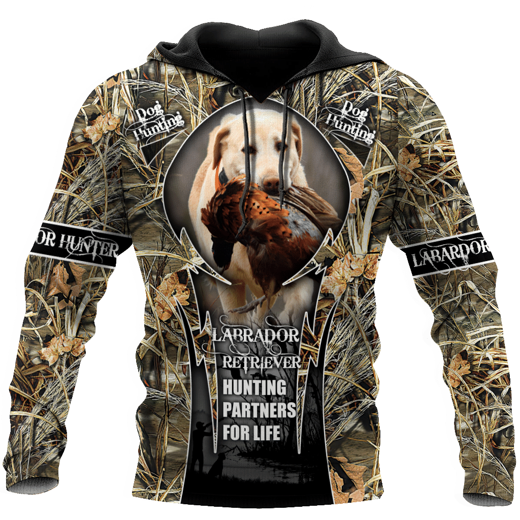 Hunting Labrador Camouflage Unique 3D Printed Sublimation Hoodie Hooded Sweatshirt Comfy Soft And Warm For Men Women S to 5XL CTC1301417