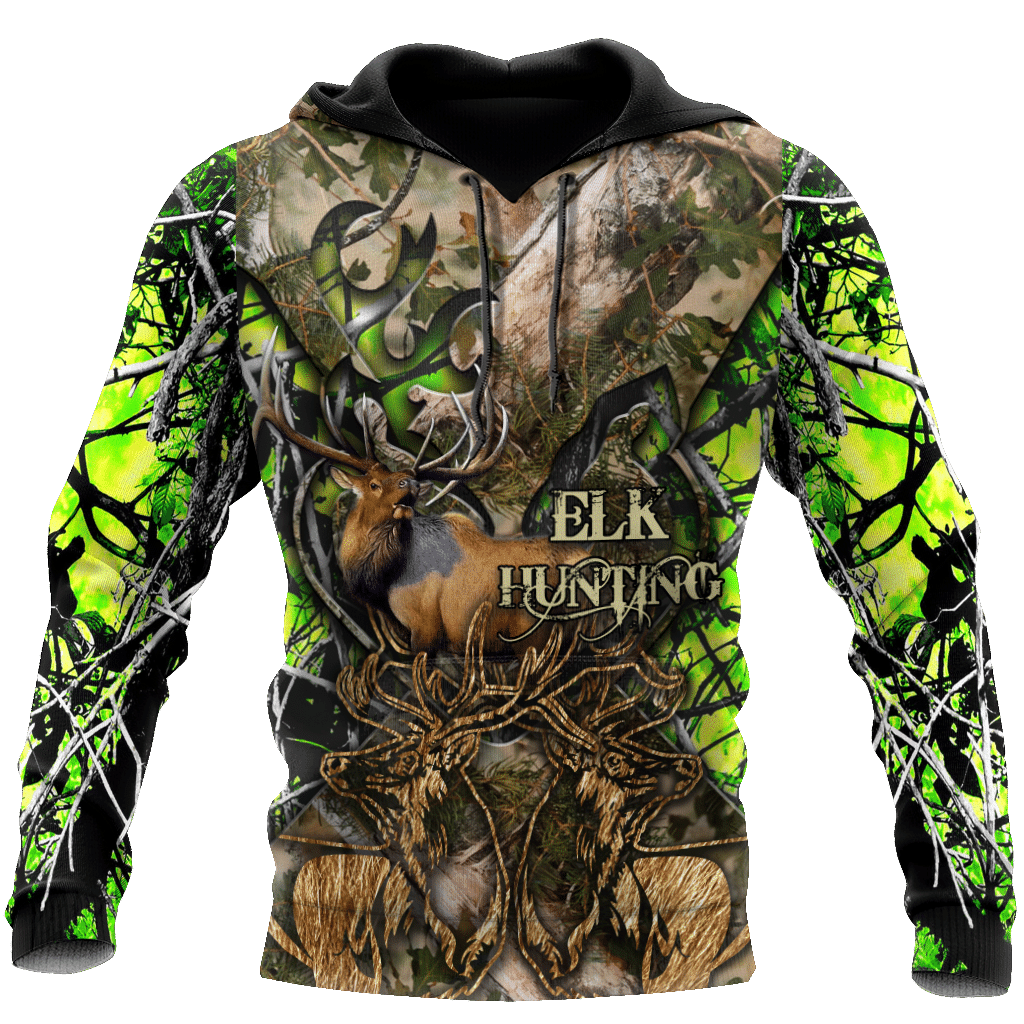 Hunting Labrador Green Camouflage Cool 3D Printed Sublimation Hoodie Hooded Sweatshirt Comfy Soft And Warm For Men Women S to 5XL CTC1301416