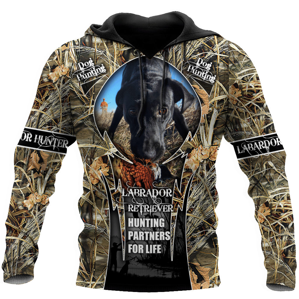 Hunting Labrador Camouflage Cool 3D Printed Sublimation Hoodie Hooded Sweatshirt Comfy Soft And Warm For Men Women S to 5XL CTC1501430