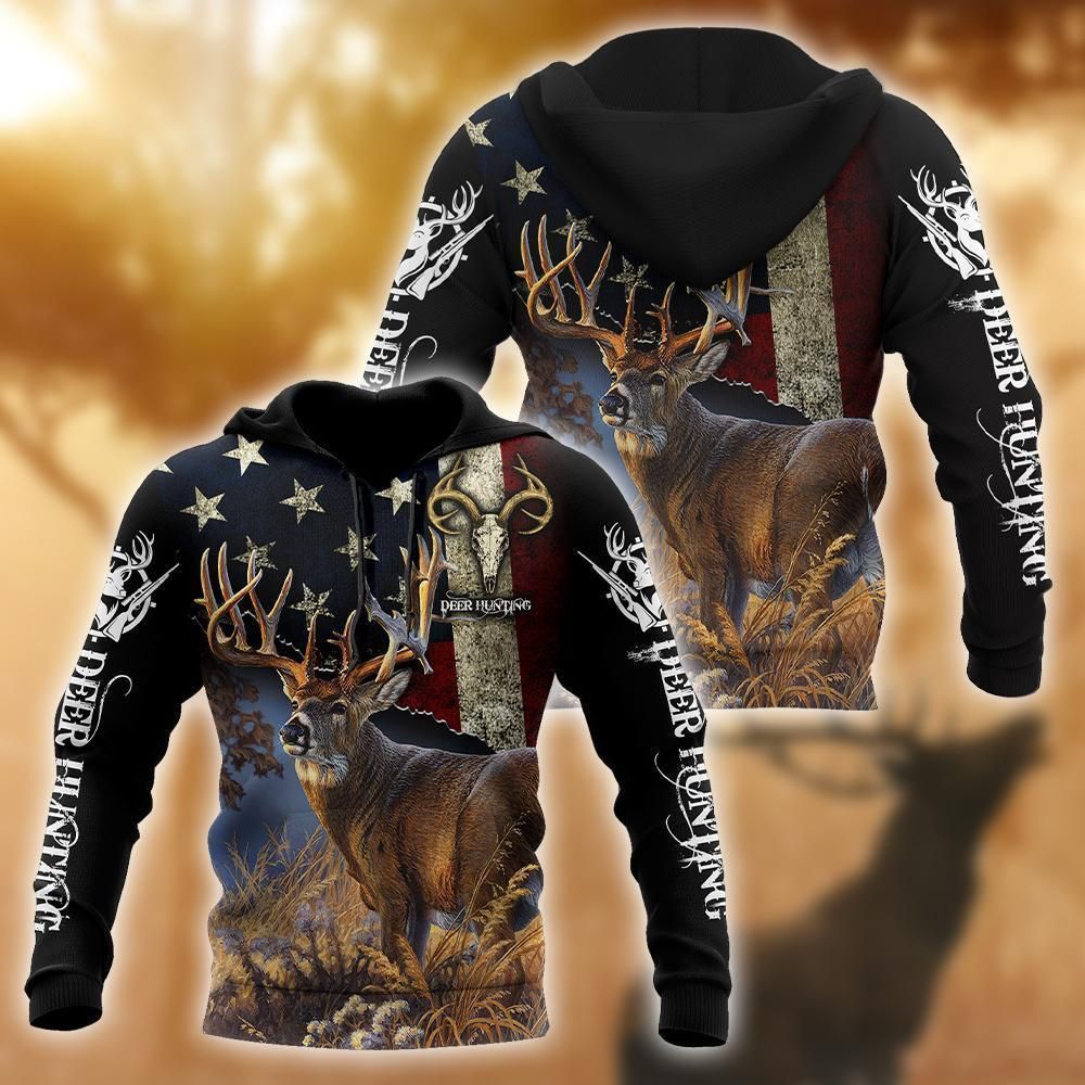 Deer Hunting Cool Design 3D Printed Sublimation Hoodie Hooded Sweatshirt Comfy Soft And Warm For Men Women S to 5XL CTC1301554