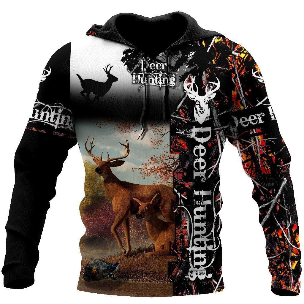 Deer Hunting Camouflage Awesome 3D Printed Sublimation Hoodie Hooded Sweatshirt Comfy Soft And Warm For Men Women S to 5XL CTC1501576