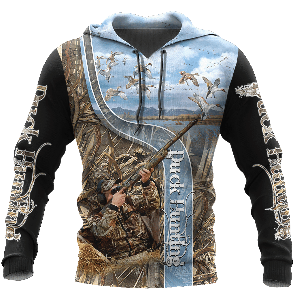 Duck Hunting Camouflage Awesome 3D Printed Sublimation Hoodie Hooded Sweatshirt Comfy Soft And Warm For Men Women S to 5XL CTC1301536