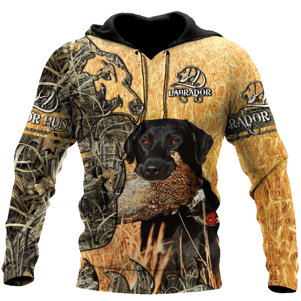 Labrador Hunting Camo Cool 3D Printed Sublimation Hoodie Hooded Sweatshirt Comfy Soft And Warm For Men Women S to 5XL CTC1301350