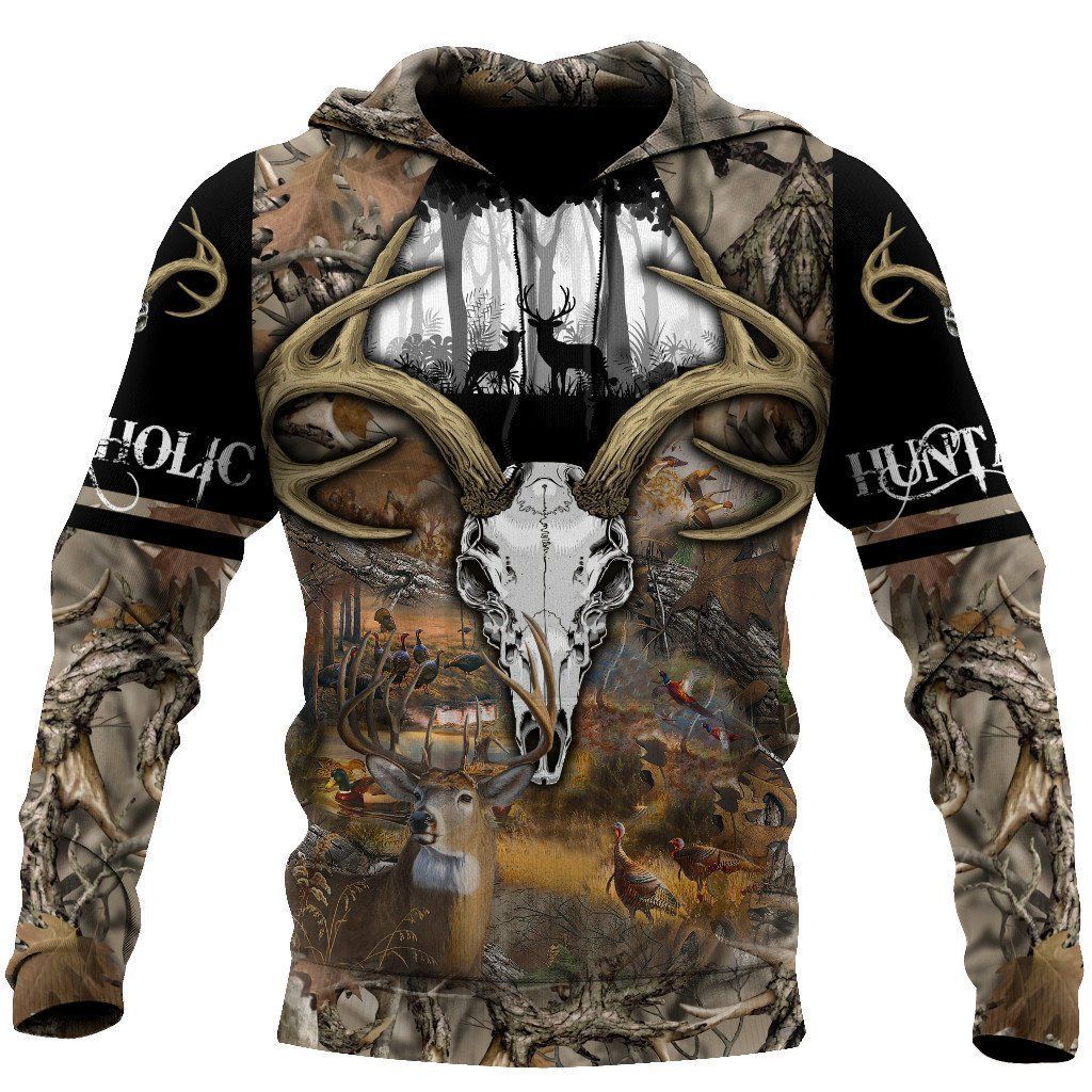 Deer Hunting Camouflage Best 3D Printed Sublimation Hoodie Hooded Sweatshirt Comfy Soft And Warm For Men Women S to 5XL CTC1501575