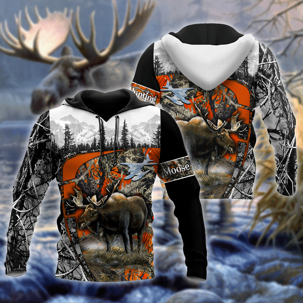 Hunting Labrador Orange Camouflage Cool 3D Printed Sublimation Hoodie Hooded Sweatshirt Comfy Soft And Warm For Men Women S to 5XL CTC1501429