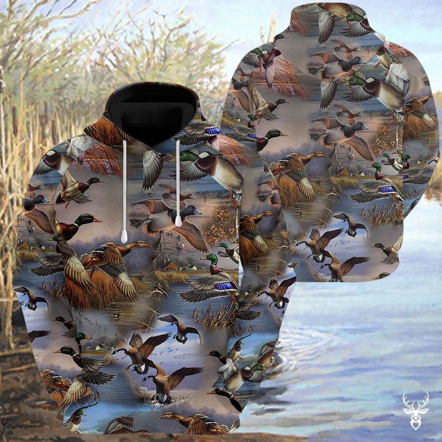 Love Duck Hunting Cool Design 3D Printed Sublimation Hoodie Hooded Sweatshirt Comfy Soft And Warm For Men Women S to 5XL CTC15011112