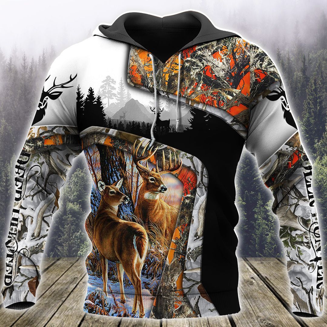 Deer Hunting Orange Camouflage Cool 3D Printed Sublimation Hoodie Hooded Sweatshirt Comfy Soft And Warm For Men Women S to 5XL CTC15011226