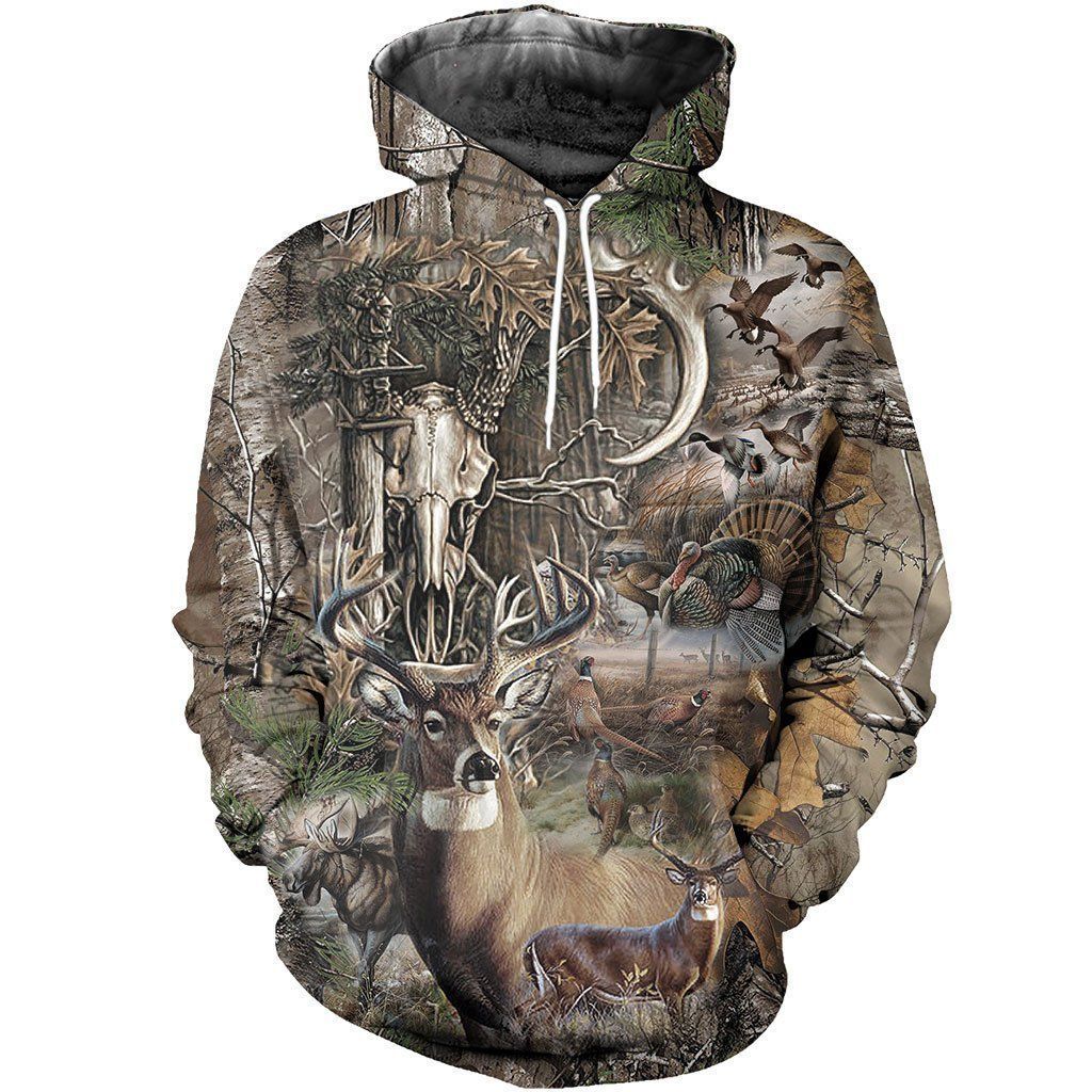 Camo Camouflage Hunting High Quality 3D Printed Sublimation Hoodie Hooded Sweatshirt Comfy Soft And Warm For Men Women S to 5XL CTC1601491