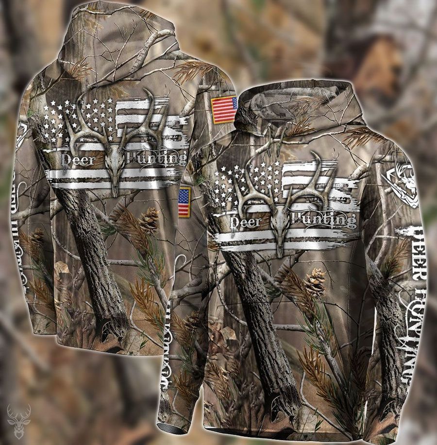 Deer Hunting Camouflage Nice Design 3D Printed Sublimation Hoodie Hooded Sweatshirt Comfy Soft And Warm For Men Women S to 5XL CTC15011239