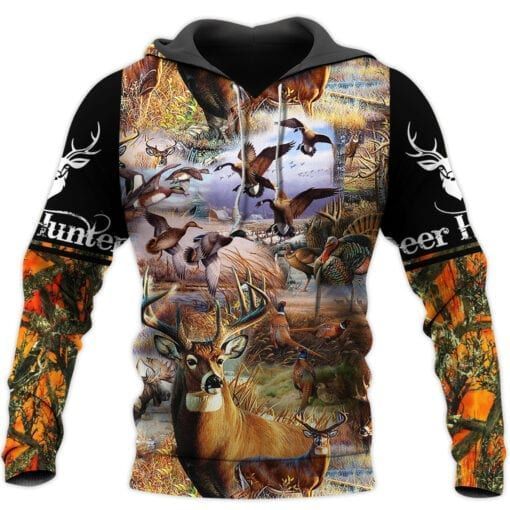 Deer Hunting Orange Camo Best 3D Printed Sublimation Hoodie Hooded Sweatshirt Comfy Soft And Warm For Men Women S to 5XL CTC15011233