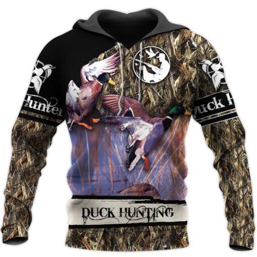 Duck Hunting Lover Camouflage Cool 3D Printed Sublimation Hoodie Hooded Sweatshirt Comfy Soft And Warm For Men Women S to 5XL CTC15011189