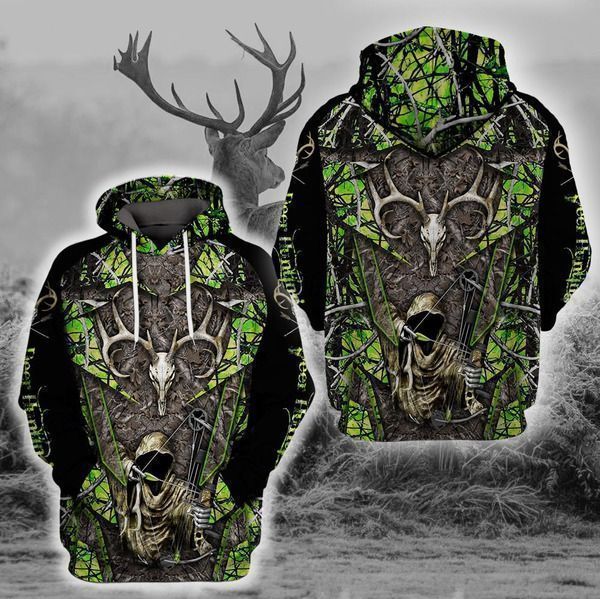 Hunting Green Camo Cool 3D Printed Sublimation Hoodie Hooded Sweatshirt Comfy Soft And Warm For Men Women S to 5XL CTC15011137