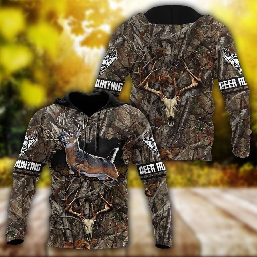 Deer Hunting Camoflage Unique Design 3D Printed Sublimation Hoodie Hooded Sweatshirt Comfy Soft And Warm For Men Women S to 5XL CTC15011243