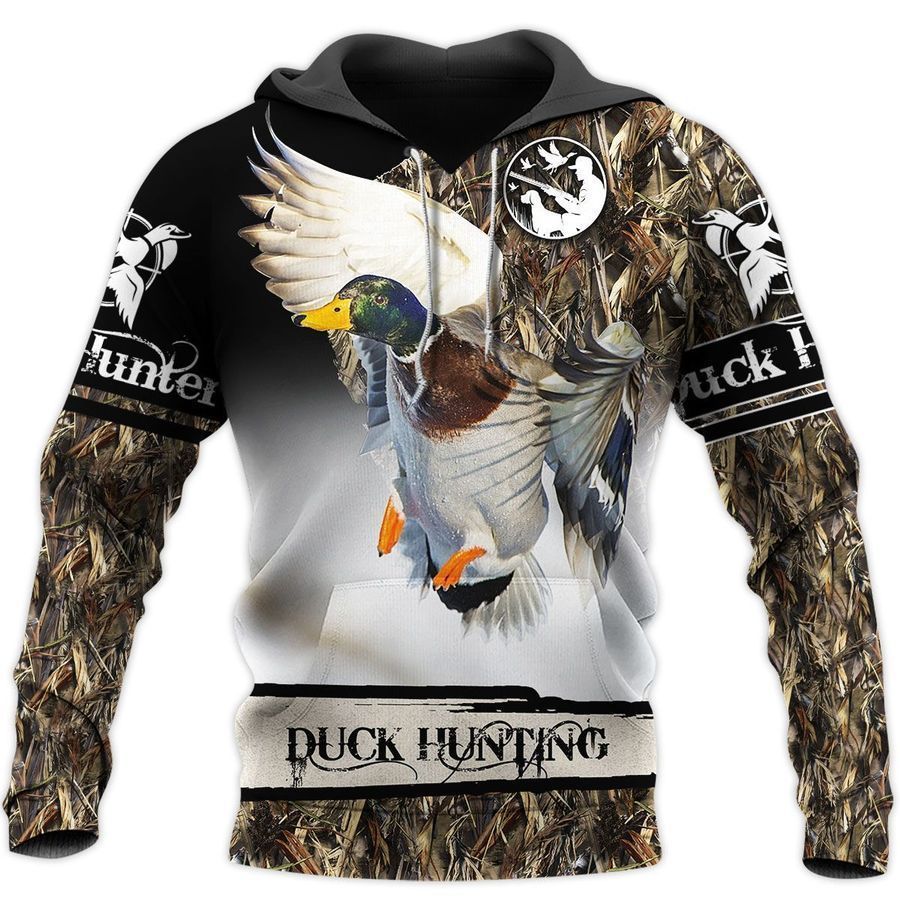 Love Duck Hunting Camouflage Cool 3D Printed Sublimation Hoodie Hooded Sweatshirt Comfy Soft And Warm For Men Women S to 5XL CTC15011113