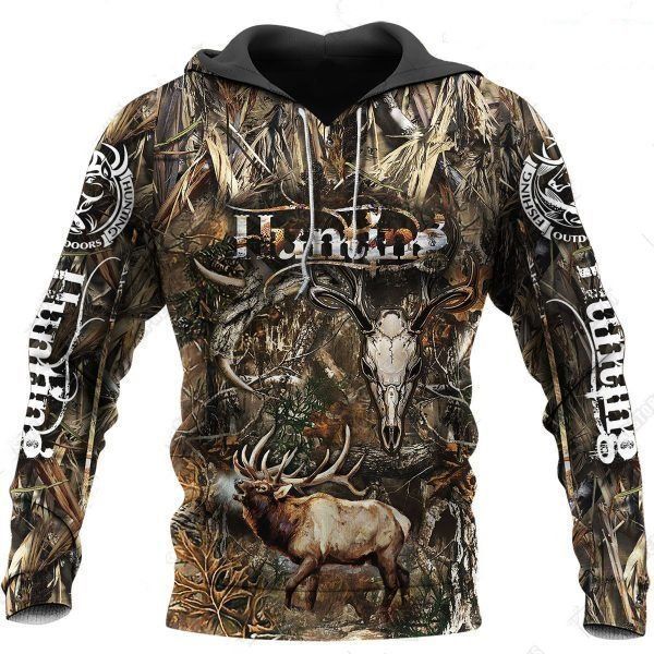 Deer Hunting Camouflage Unique Design 3D Printed Sublimation Hoodie Hooded Sweatshirt Comfy Soft And Warm For Men Women S to 5XL CTC15011238