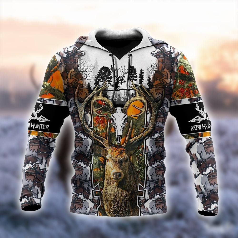 Great Deer Hunting Camouflage Cool 3D Printed Sublimation Hoodie Hooded Sweatshirt Comfy Soft And Warm For Men Women S to 5XL CTC1601376