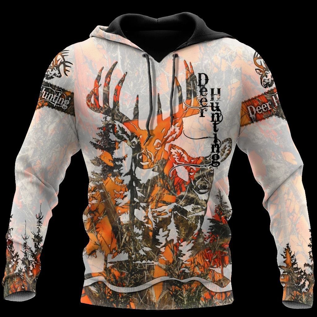 Love Deer Hunting Orange Camo Best 3D Printed Sublimation Hoodie Hooded Sweatshirt Comfy Soft And Warm For Men Women S to 5XL CTC15011115