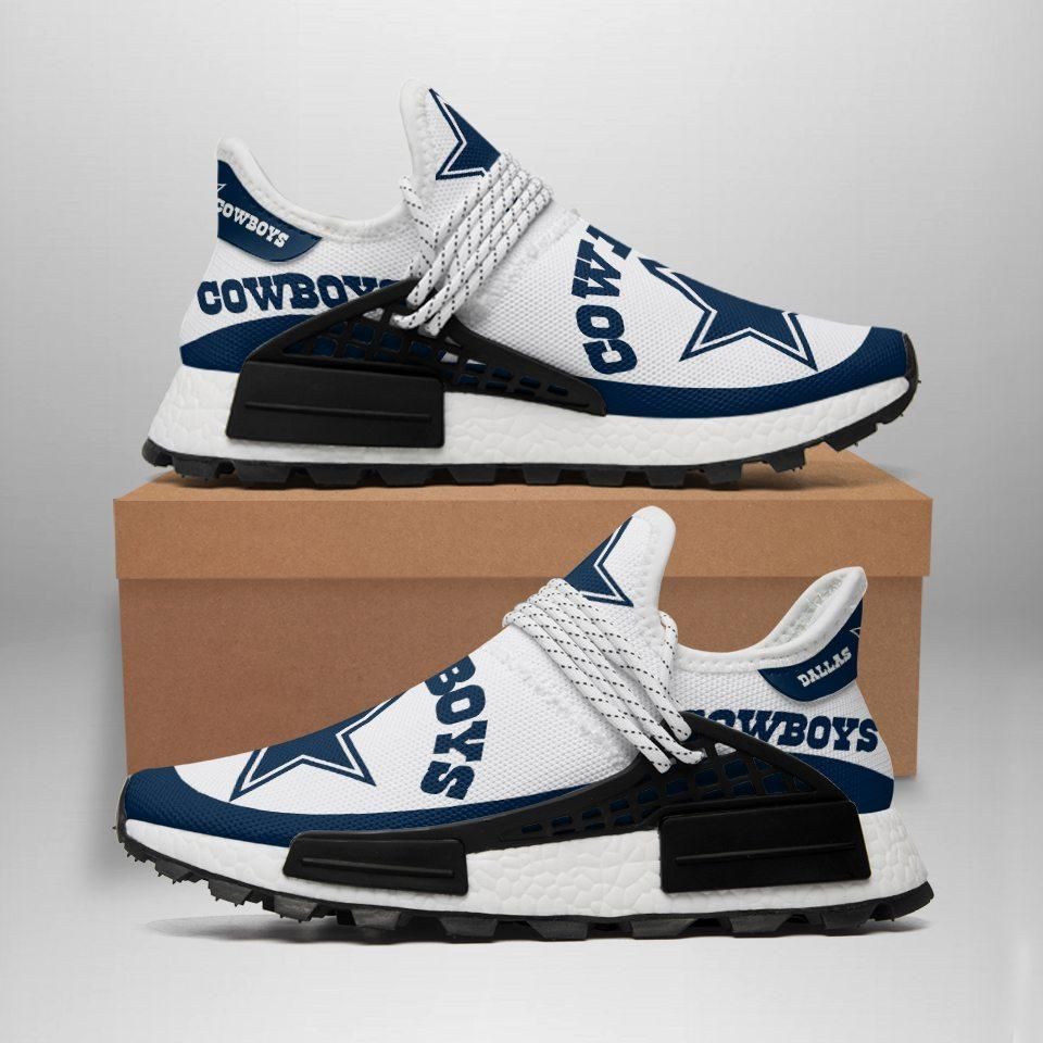 Dallas Cowboys Unisex NMD Shoes Football Custom Shoes Dallas Cowboys Human Race Sneakers