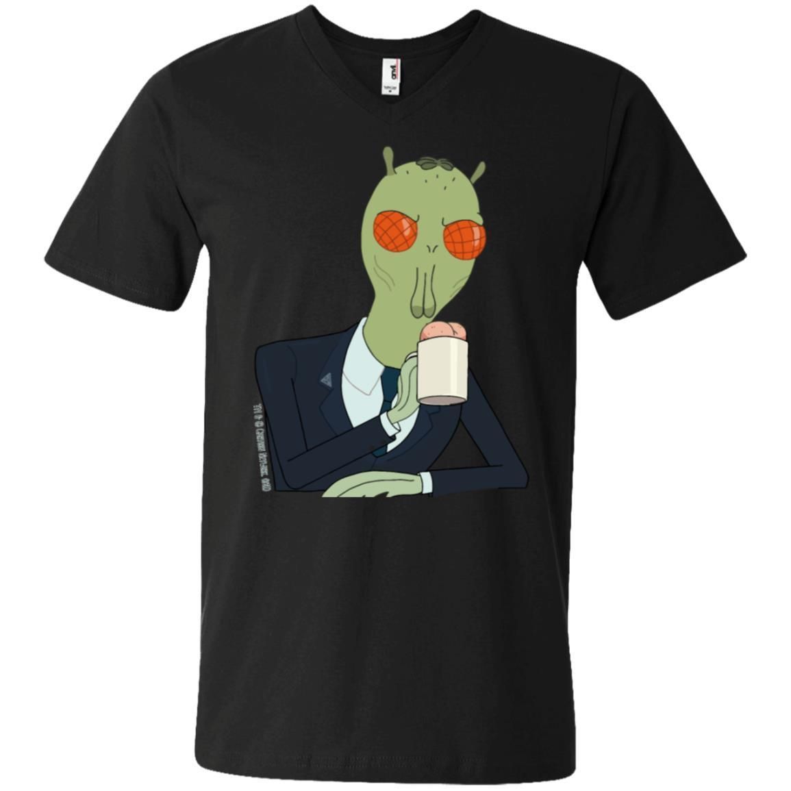 Rick And Morty Cornvelious Daniel Men V-Neck T-Shirt