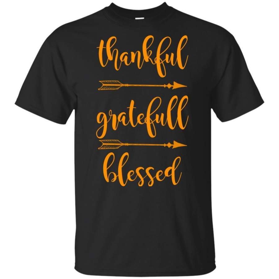 Thanksgiving shirt, Thankful Grateful Blessed Youth T-Shirt