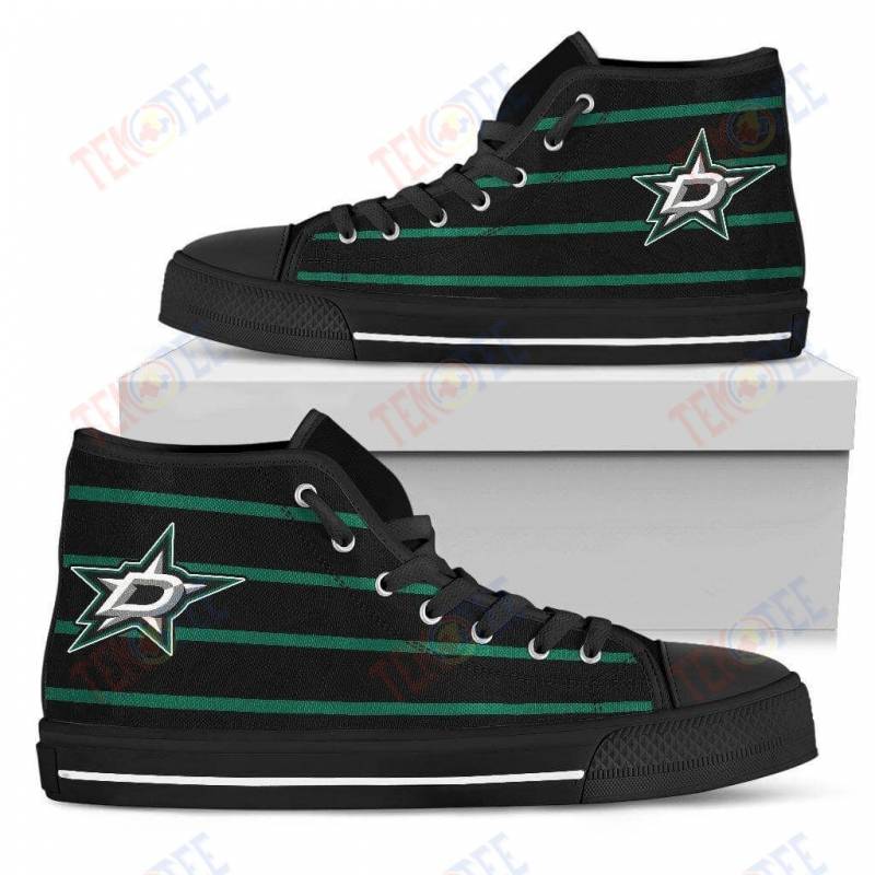 Mens Womens Dallas Stars High Top Shoes Edge Straight Perfect Circle Shoes TMT747