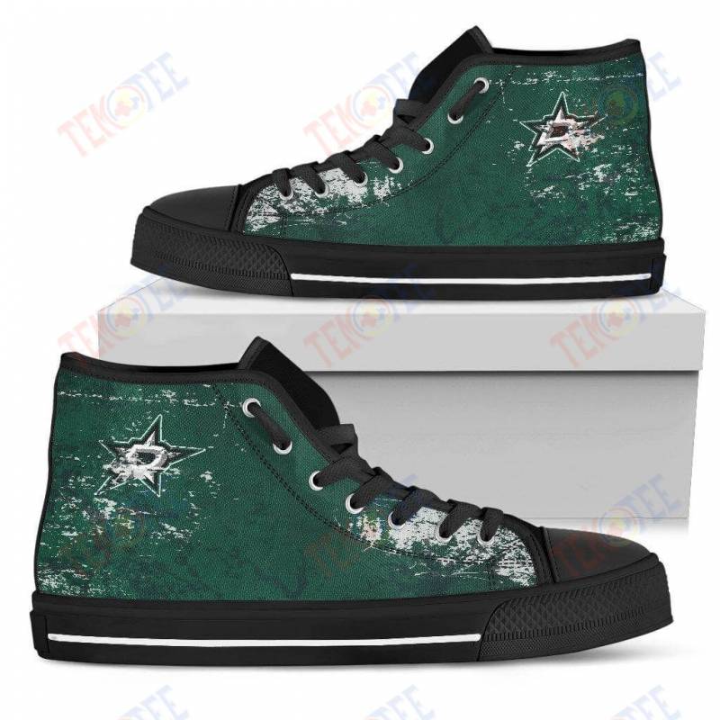 Mens Womens Dallas Stars High Top Shoes Grunge Vintage Logo 3D Printable TMT523