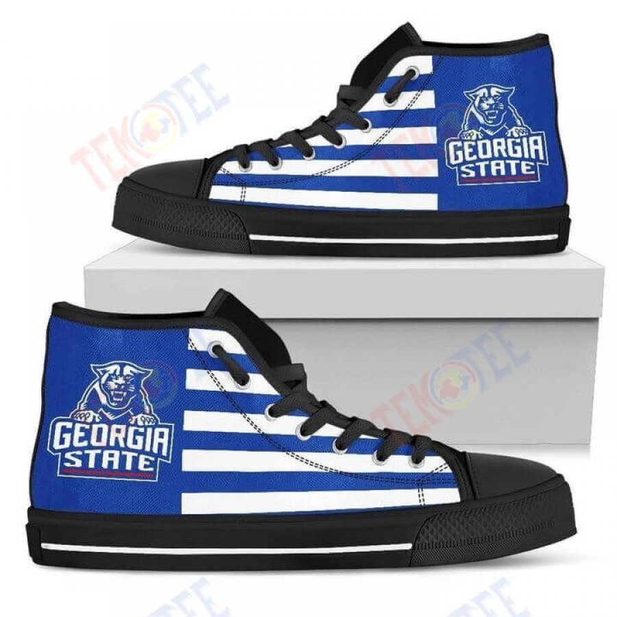 Mens Womens American Flag Georgia State Panthers High Top Shoes TMT756