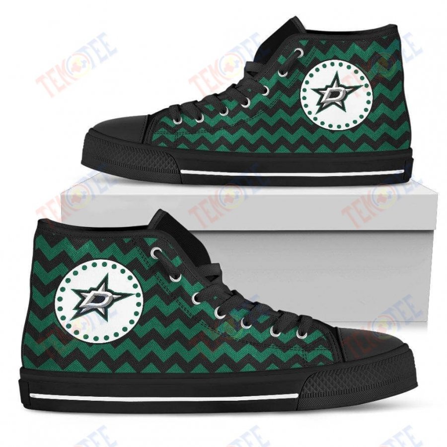 Mens Womens Dallas Stars High Top Shoes Chevron Broncos 3D Printable TMT952