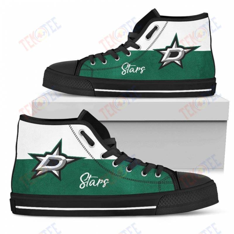 Mens Womens Dallas Stars High Top Shoes Divided Colours Stunning TMT697