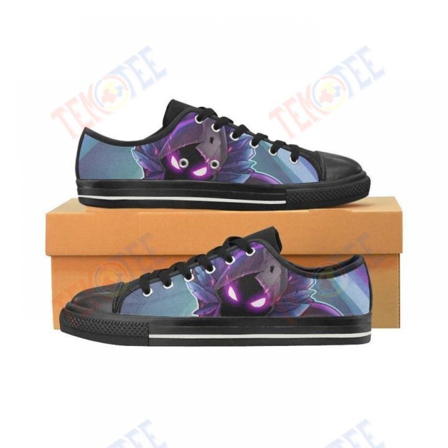 Mens Womens Raven Fortnite Black Sole Low Top Shoes Custom Print Footwear Converse Sneakers TMT751