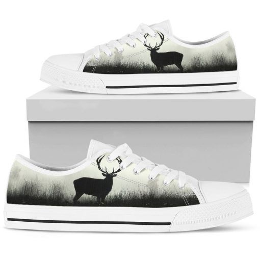 Hunting Deer Low Top Shoes