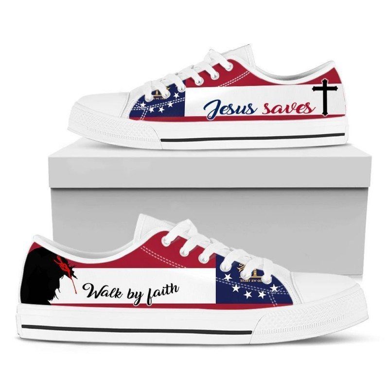 Georgia Jesus Walk By Faith Low Top Shoes