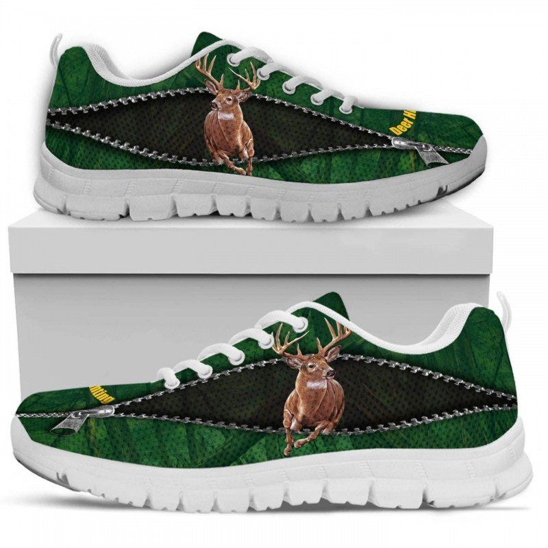 Green Deer Hunting Sneakers Shoes