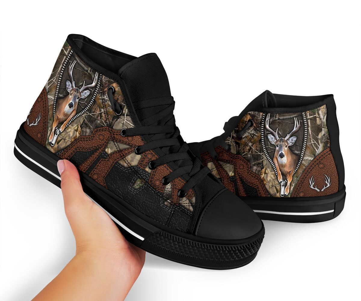 Deer Hunting High Top Shoes