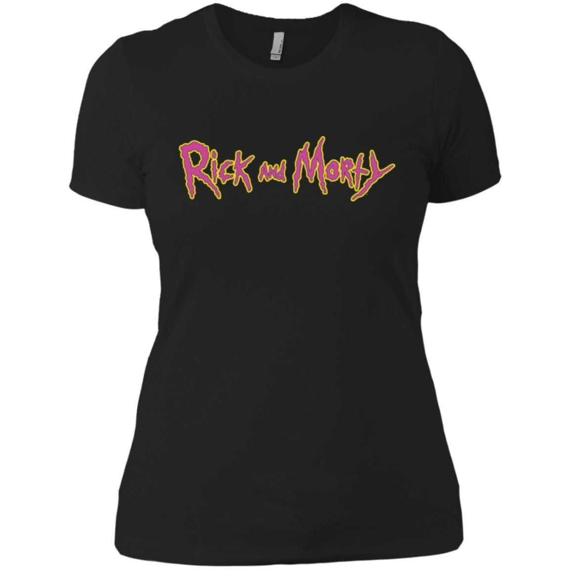 Rick And Morty Title Typography Shirt Women T-Shirt