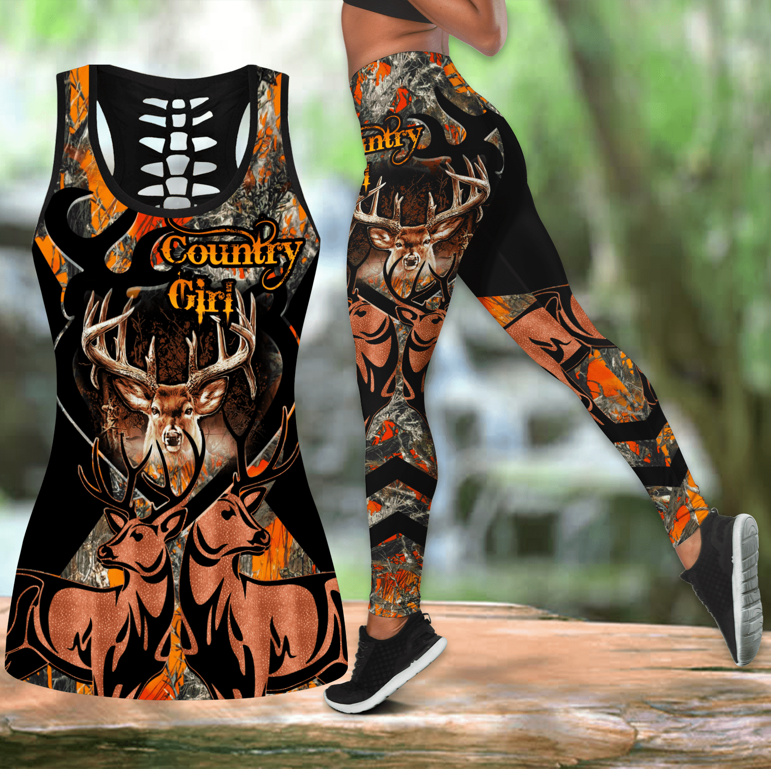 Deer Hunting Combo Legging + Tank Top DD10052101