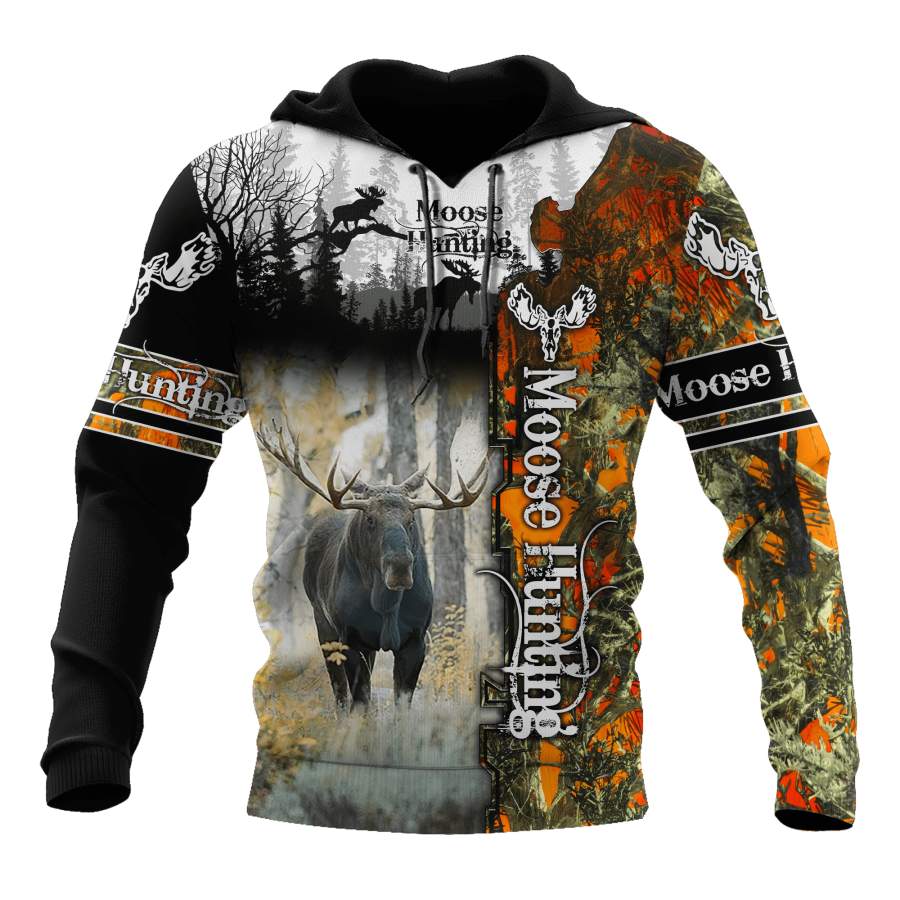 Moose Hunting 3D All Over Printed Hoodie Shirt MP15092006