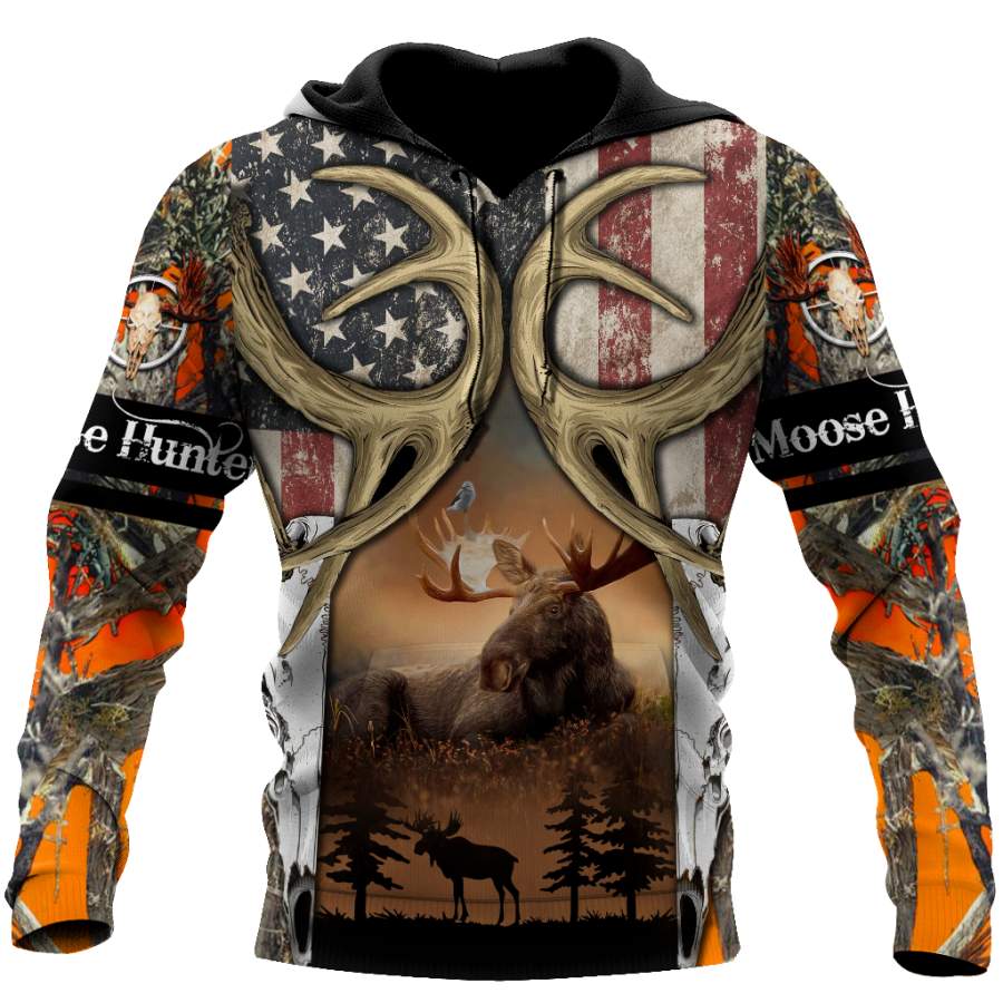 Moose Hunting 3D All Over Printed Hoodie Shirt MP15092003